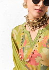 Coral By Sadhana Bemberg Muslin Silk Printed Dress Material Exporters In India
